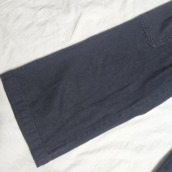 Zara Women's Cropped Cargo Pants Black Denim size 4 - Picture 7 of 8